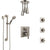 Delta Ara Stainless Steel Finish Integrated Diverter Shower System Control Handle, Ceiling Showerhead, 3 Body Sprays, Grab Bar Hand Spray SS24967SS8