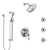 Delta Cassidy Chrome Finish Shower System with Control Handle, Integrated 6-Setting Diverter, Showerhead, 3 Body Sprays, and Hand Shower SS249974