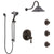 Delta Cassidy Venetian Bronze Shower System with Control Handle, Integrated 6-Setting Diverter, Showerhead, 3 Body Sprays, and Hand Shower SS24997RB1