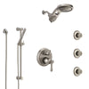 Delta Cassidy Stainless Steel Finish Integrated Diverter Shower System Control Handle, Dual Showerhead, 3 Body Sprays, and Hand Shower SS24997SS11