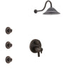 Delta Trinsic Venetian Bronze Finish Shower System with Dual Control Handle, Integrated 3-Setting Diverter, Showerhead, and 3 Body Sprays SS27859RB12