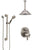 Delta Trinsic Dual Control Handle Stainless Steel Finish Integrated Diverter Shower System, Ceiling Showerhead, and Grab Bar Hand Shower SS27859SS7