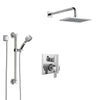 Delta Ara Chrome Finish Shower System with Dual Control Handle, Integrated 3-Setting Diverter, Showerhead, and Hand Shower with Grab Bar SS2786710