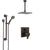 Delta Ara Venetian Bronze Shower System with Dual Control Handle, Integrated Diverter, Ceiling Mount Showerhead, and Grab Bar Hand Shower SS27867RB1