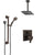 Delta Ara Venetian Bronze Shower System with Dual Control Handle, Integrated Diverter, Ceiling Mount Showerhead, and Grab Bar Hand Shower SS27867RB4