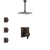 Delta Ara Venetian Bronze Shower System with Dual Control Handle, Integrated Diverter, Ceiling Mount Showerhead, and 3 Body Sprays SS27867RB9