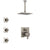 Delta Ara Stainless Steel Finish Shower System with Dual Control Handle, Integrated Diverter, Ceiling Mount Showerhead, and 3 Body Sprays SS27867SS11