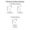 Delta Cassidy Venetian Bronze Shower System with Dual Control Handle, Integrated Diverter, Showerhead, and Hand Shower with Grab Bar SS27897RB2