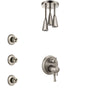 Delta Cassidy Dual Control Handle Stainless Steel Finish Shower System, Integrated Diverter, Ceiling Mount Showerhead, and 3 Body Sprays SS27897SS10