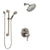 Delta Cassidy Dual Control Handle Stainless Steel Finish Shower System, Integrated Diverter, Showerhead, and Hand Shower with Grab Bar SS27897SS12