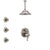 Delta Cassidy Dual Control Handle Stainless Steel Finish Shower System, Integrated Diverter, Ceiling Mount Showerhead, and 3 Body Sprays SS27897SS9