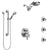 Delta Trinsic Chrome Shower System with Dual Control Handle, Integrated Diverter, Dual Showerhead, 3 Body Sprays, and Grab Bar Hand Shower SS2795910