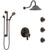 Delta Trinsic Venetian Bronze Shower System with Dual Control Handle, Integrated Diverter, Showerhead, 3 Body Sprays, Grab Bar Hand Spray SS27959RB12