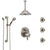 Delta Trinsic Dual Control Handle Stainless Steel Finish Shower System, Ceiling Showerhead, 3 Body Jets, Grab Bar Hand Spray SS27959SS6