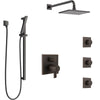 Delta Ara Venetian Bronze Shower System with Dual Control Handle, Integrated 6-Setting Diverter, Showerhead, 3 Body Sprays, and Hand Shower SS27967RB5