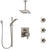 Delta Ara Dual Control Handle Stainless Steel Finish Integrated Diverter Shower System, Ceiling Showerhead, 3 Body Sprays, and Hand Shower SS27967SS12