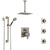 Delta Ara Dual Control Handle Stainless Steel Finish Shower System, Ceiling Showerhead, 3 Body Jets, Grab Bar Hand Spray SS27967SS1