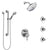 Delta Cassidy Chrome Shower System with Dual Control Handle, Integrated Diverter, Showerhead, 3 Body Sprays, and Hand Shower with Grab Bar SS279976