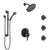 Delta Cassidy Venetian Bronze Shower System with Dual Control Handle, Integrated Diverter, Showerhead, 3 Body Sprays, Grab Bar Hand Spray SS27997RB7