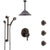 Delta Cassidy Venetian Bronze Dual Control Handle Shower System, Integrated Diverter, Ceiling Showerhead, 3 Body Jets, Grab Bar Hand Spray SS27997RB8