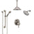 Delta Cassidy Dual Control Handle Stainless Steel Finish Shower System, Showerhead, Ceiling Showerhead, Grab Bar Hand Spray SS27997SS8