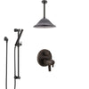 Delta Trinsic Venetian Bronze Integrated Diverter Shower System with Dual Thermostatic Control, Ceiling Mount Showerhead, and Hand Shower SS27T859RB8