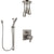 Delta Ara Dual Thermostatic Control Stainless Steel Finish Integrated Diverter Shower System, Ceiling Mount Showerhead, and Hand Shower SS27T867SS6