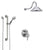 Delta Cassidy Chrome Shower System with Dual Thermostatic Control Handle, Integrated Diverter, Showerhead, and Hand Shower with Grab Bar SS27T8977