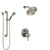 Delta Cassidy Dual Thermostatic Control Stainless Steel Finish Integrated Diverter Shower System, Showerhead, and Grab Bar Hand Shower SS27T897SS10