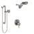 Delta Cassidy Dual Thermostatic Control Stainless Steel Finish Integrated Diverter Shower System, Dual Showerhead, and Grab Bar Hand Spray SS27T897SS6