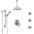 Delta Trinsic Chrome Dual Thermostatic Control Integrated Diverter Shower System, Ceiling Showerhead, 3 Body Sprays, and Grab Bar Hand Spray SS27T9593