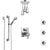 Delta Ara Chrome Dual Thermostatic Control Integrated Diverter Shower System, Ceiling Showerhead, 3 Body Sprays, and Grab Bar Hand Shower SS27T9674