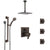 Delta Ara Venetian Bronze Dual Thermostatic Control Shower System, Ceiling Showerhead, 3 Body Jets, Grab Bar Hand Spray SS27T967RB2