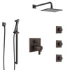 Delta Ara Venetian Bronze Shower System with Dual Thermostatic Control, Integrated Diverter, Showerhead, 3 Body Sprays, and Hand Shower SS27T967RB8