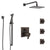 Delta Ara Venetian Bronze Shower System with Dual Thermostatic Control, Integrated Diverter, Showerhead, 3 Body Sprays, and Hand Shower SS27T967RB9