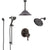 Delta Cassidy Venetian Bronze Dual Thermostatic Control Integrated Diverter Shower System, Showerhead, Ceiling Showerhead, and Hand Shower SS27T997RB8