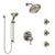 Delta Cassidy Dual Thermostatic Control Stainless Steel Finish Integrated Diverter Shower System, Showerhead, 3 Body Sprays, Hand Spray SS27T997SS12