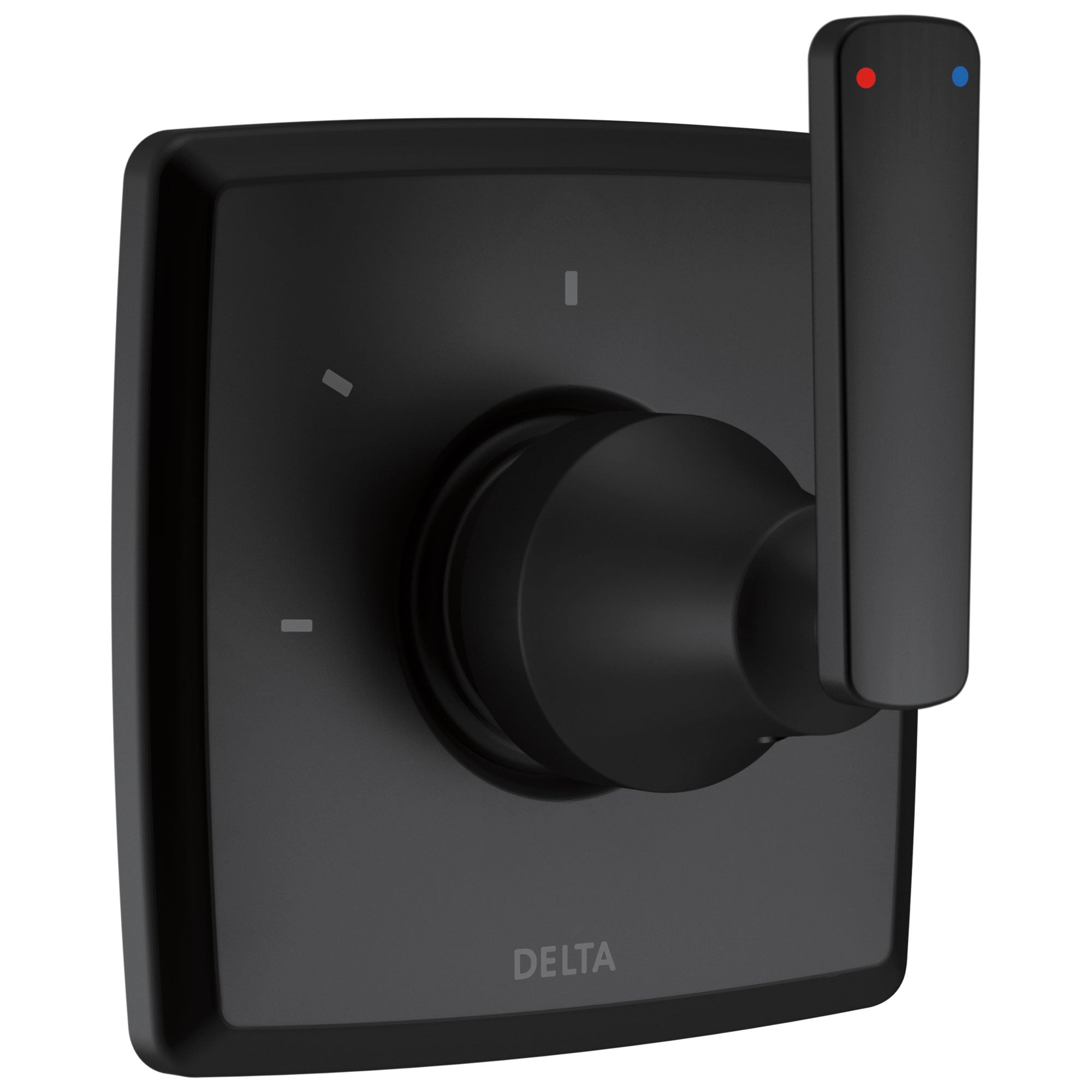 Delta Ashlyn Matte Black Finish 3-Setting 2 Outlet Port Shower Diverter Includes Lever Handle and Rough-in Valve D3580V