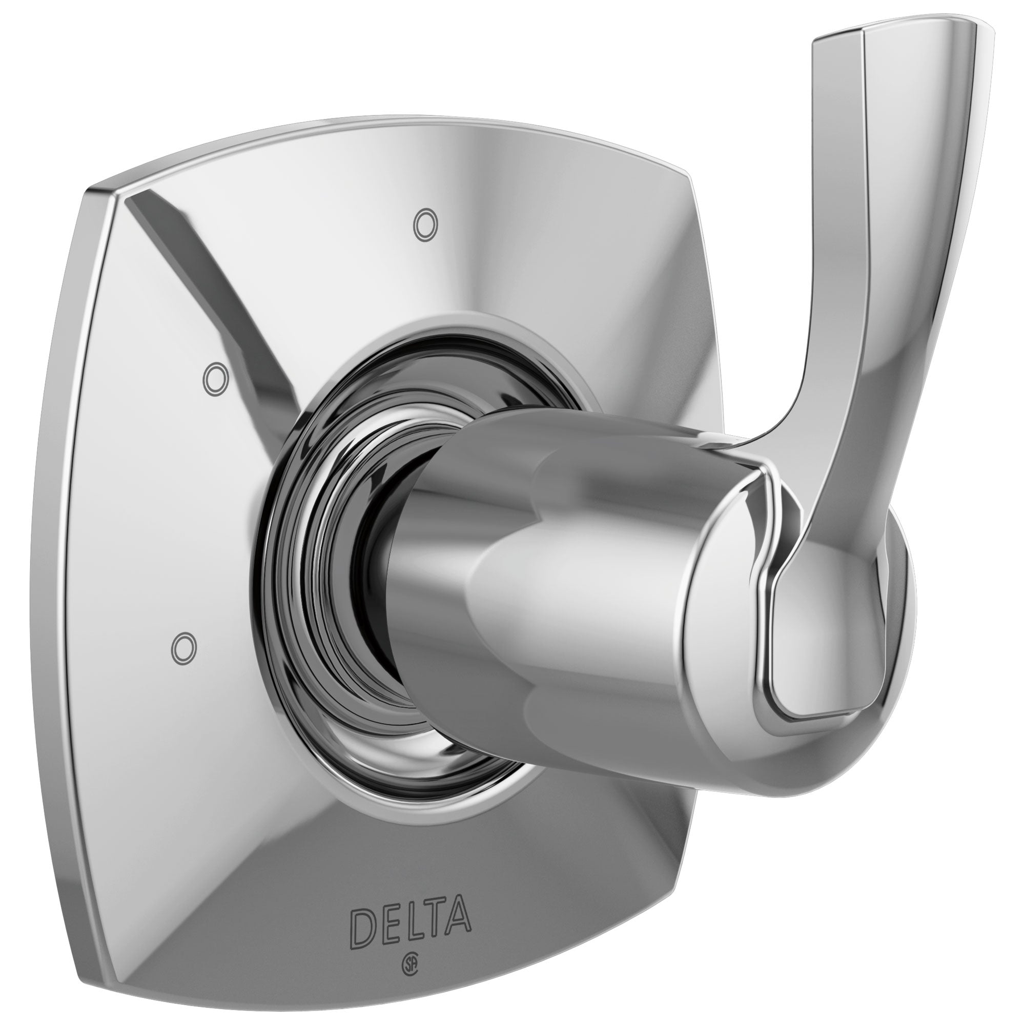 Delta Stryke Chrome Finish 3 Function 2 Outlet Port Shower System Diverter Includes Lever Handle and Rough-in Valve D3577V