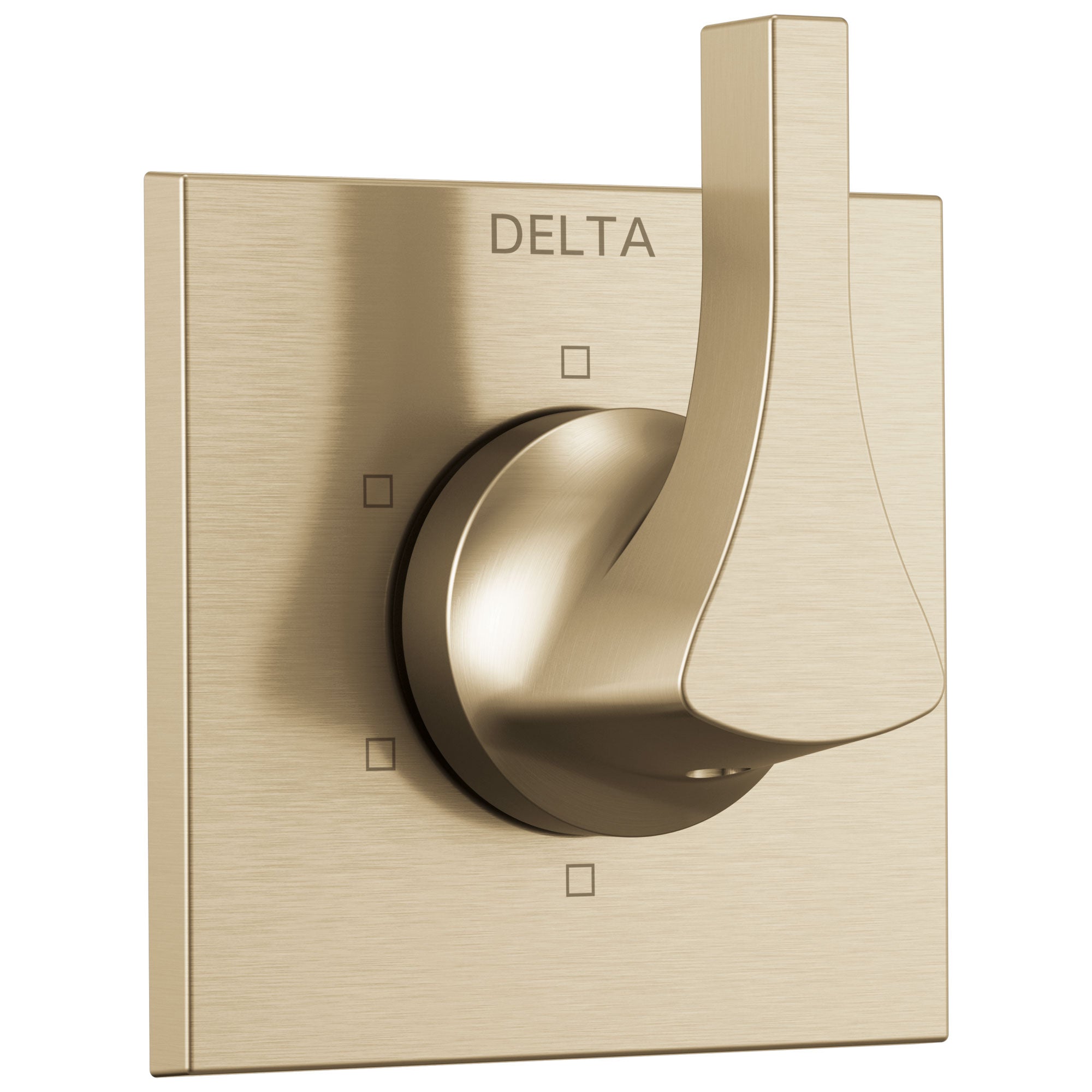 Delta Zura Champagne Bronze Finish 6-Setting 3-Port Shower Diverter Trim Kit (Requires Valve) DT11974CZ