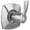 Delta Stryke Chrome Finish Six Function 3 Outlet Port Shower System Diverter Includes Lever Handle and Rough-in Valve D3566V