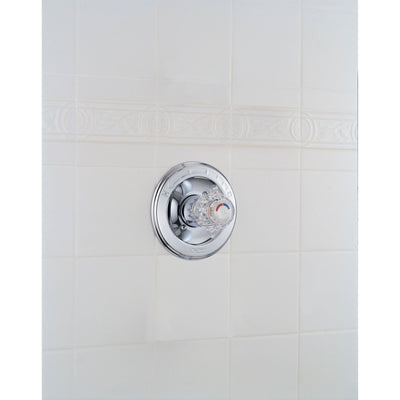 Delta Classic Chrome Single Knob Pressure Balanced Shower Control w/ Valve D044V