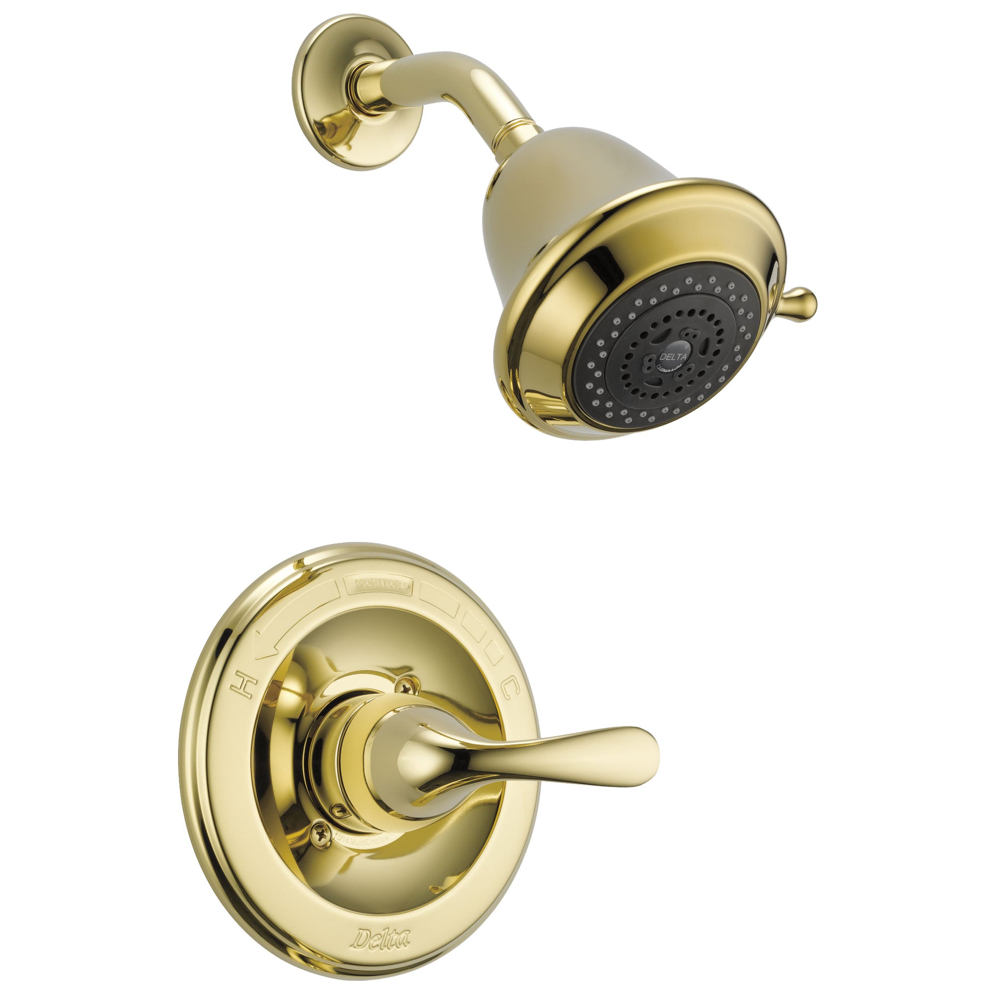 Delta Polished Brass Finish Monitor 13 Series Classic Watersense One Handle Shower only Faucet Trim (Valve Sold Separately) DT13220PBSHCCER