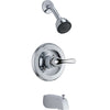 Delta Classic Single Handle Chrome Tub and Shower Combination Faucet Trim D297V