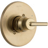 Delta Trinsic Champagne Bronze Single Handle Shower Control Includes Valve D058V