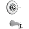 Delta Linden Collection Chrome Finish Monitor 14 Series Wall Mounted Tub only Faucet Includes Rough-in Valve without Stops D2485V