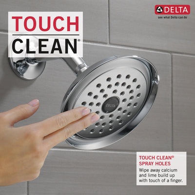 Delta Woodhurst Chrome Finish Shower only Faucet Includes Single Lever Handle, Cartridge, and Valve without Stops D3521V