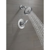 Delta Woodhurst Chrome Finish Shower only Faucet Includes Single Lever Handle, Cartridge, and Valve without Stops D3521V