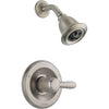 Delta Lahara H2Okinetic Stainless Steel Finish Shower Only with Valve D627V