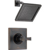 Delta Dryden Venetian Bronze Large Modern Square Shower Only Faucet Trim 456053